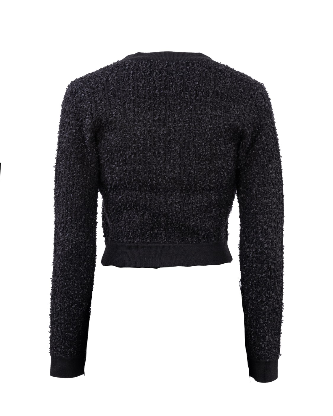 shop ELISABETTA FRANCHI  Maglia: Elisabetta Franchi cardigan crop in maglia jacquard.
Maniche lunghe. 
Scollo a v e bottoni logati in metallo dorato anticato.
Composizione: 37% Poliammide 32% Lana 31% Acrilico.
Fabbricato in Italia.. MK62S37E2-110 number 1923217